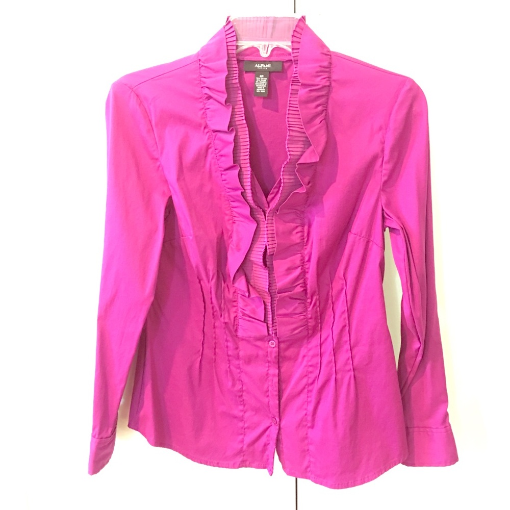 Long sleeve button down blouse